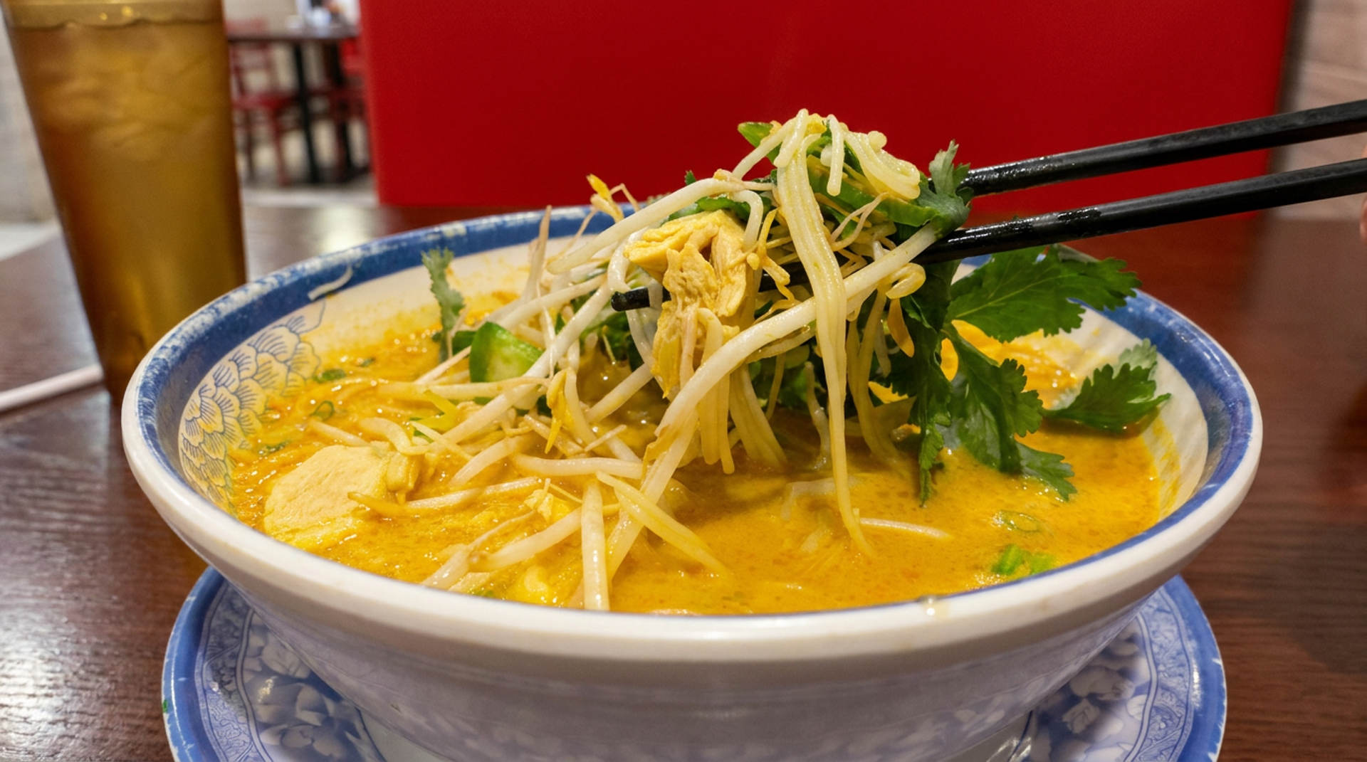 Coconut curry chicken soup