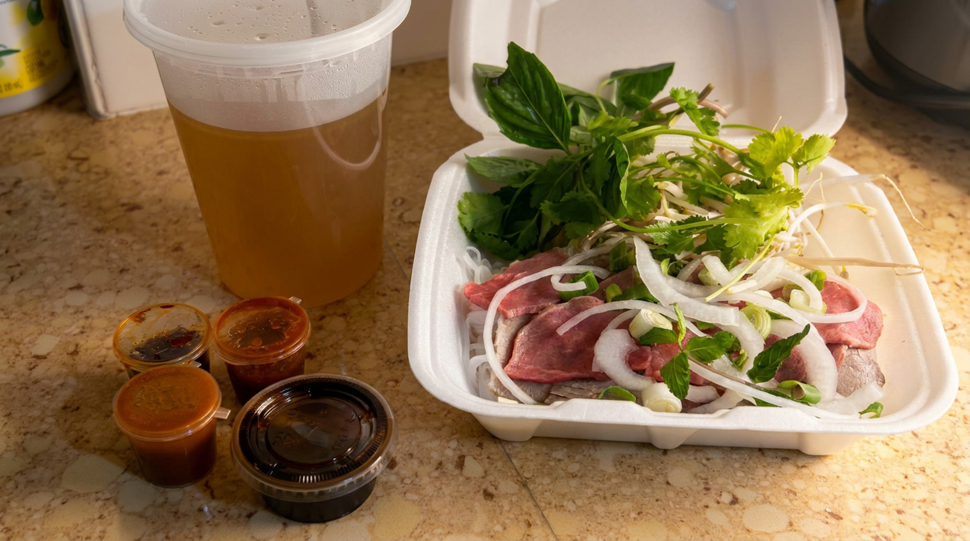 Pho to go