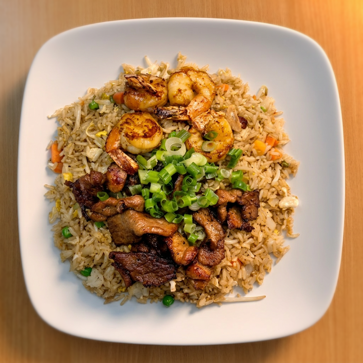 Grilled Pork & Grilled Shrimp Fried Rice