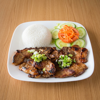 Grilled Pork Chop Rice Plate