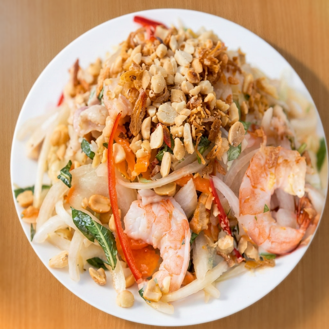 Pork & Shrimp Cabbage Salad