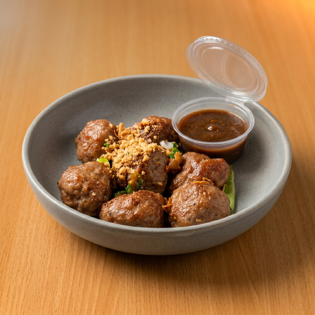 Grilled Pork Meatballs.