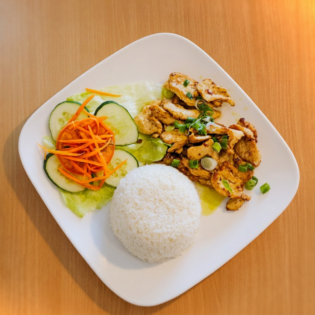 Grilled Chicken Rice Plate