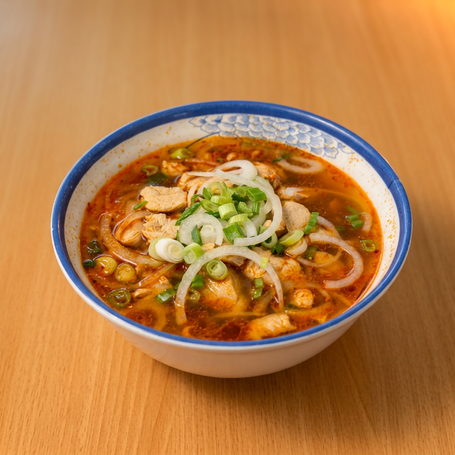 Mild Spicy Lemongrass Chicken Noodle Soup